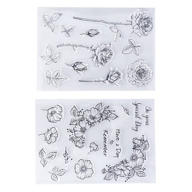 Card Making Supplies, Widely Applicable Attractive Decorative Clear Stamps For Envelopes For Diaries For Greeting Cards