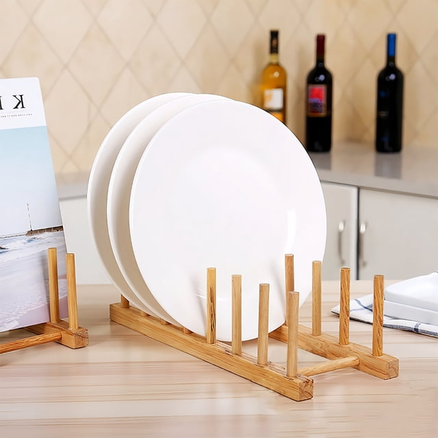 Kctiaxy Kitchen Storage Rack Dying Rack Pot Lid Organizer for Cabinet Cutting Board Organizer for Pot Lid Bowl Cup Cutting Board Kitchen Appliances