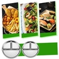 thumbnail image 1 of Dvkptbk Dinner Plate 304 Stainless Steel Partitioned Dinner Plates 20cm Kitchen Gadgets, 1 of 5
