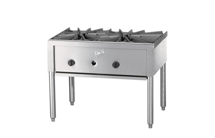 Quest? Heavy Duty Stock Pot Range w/ 2 Burners, Natural Gas, 30" - RFS2163/109-QGHP2FC(NG)