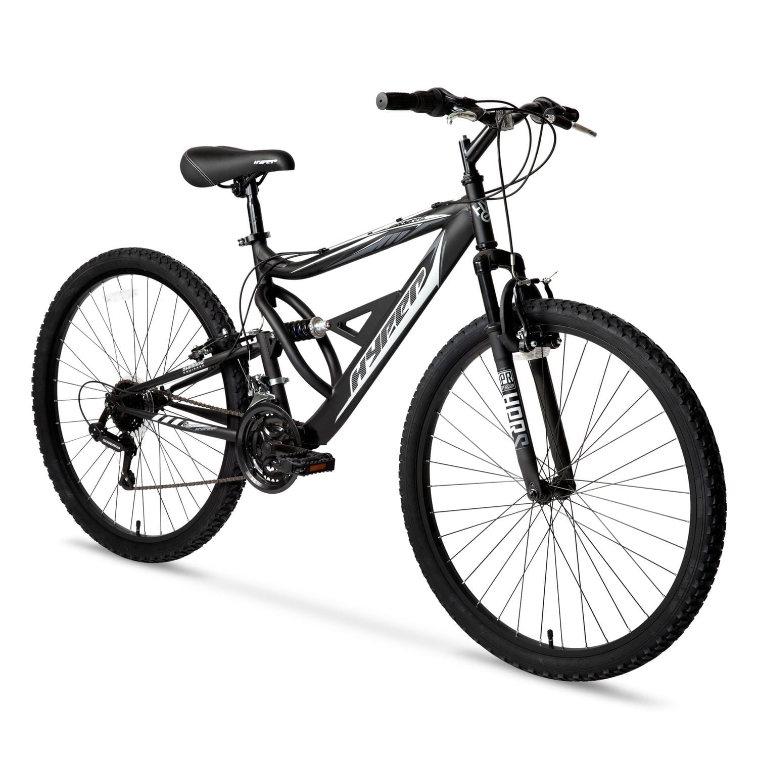 Hyper Bicycles Men's 27.5" Shocker Mountain Bike, Black
