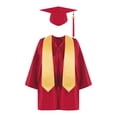 thumbnail image 1 of RXIRUCGD Ensemble de Costume de Performance de Graduation pour Enfants à Manches Longues et Filles Blouses Col Rond Ensembles (Rouge, Taille : 4 Ans), 1 of 2