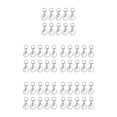 thumbnail image 3 of VONKY 10pack/lot multifunctional Metal Key Chain Snap Hooks For DIY Jewelry Accessories Bright silver 5Set, 3 of 6