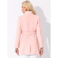 thumbnail image 4 of INSPIRE CHIC Manteau Trench Long Classique d'Hiver pour Femme à Col Montant avec Ceinture à Nouer, 4 of 7