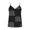 thumbnail image 4 of Débardeur à Bretelles Spaghetti Sans Manches à Col en V Profond pour Femme, Camisole Ample Décontractée d'Été, Blouse, Camisole, T-Shirts, 4 of 5