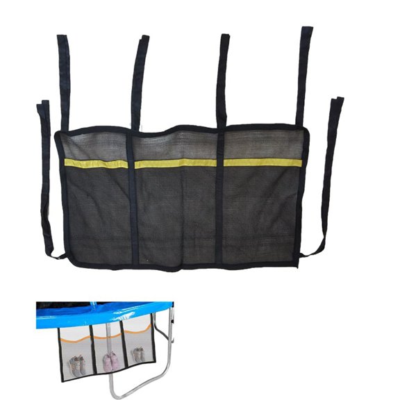 Trampoline Hanging Organizer Bag Versatile Storage Solution For Shoes And Personal Items Durable PP Material With Secure Rope Design