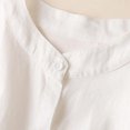 thumbnail image 2 of Chemise à Manches Longues Femme Chemise Femme Printemps Vintage Solide Chemise en Coton et Lin à Manches Longues Robe Col Montant Robe à Manches Longues Femme Robe à Manches Longues Femme Chemises à Manches Longues Femme, 2 of 4