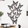 thumbnail image 2 of relayinert Decorative Butterflies Wall Stickers - Beautiful Addition To Home Multiple LK12 black 1Set, 2 of 6