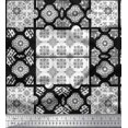 thumbnail image 3 of Soimoi Satin Silk Fabric Check & Quatrefoil Patchwork Print Sewing Fabric Yard 42 Inch Wide, 3 of 3