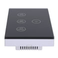 thumbnail image 1 of Touch Fan Switch, Smart WiFi  Fan Lamp Touch Switch, Tempered Glass Panel Wall Touch Switch Voice Control Compatible for  Home, 1 of 8