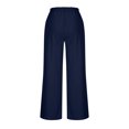 thumbnail image 3 of ShomPort Womens 2PC Matching Set Long Sleeve Crewneck Wrap T-Shirts Drawstring Elastic Waist Loose Pants Going Out Trendy Set, 3 of 7