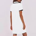 thumbnail image 3 of Dvprdro Robe d'Été pour Femmes Mode Classique Manches Courtes Mini Robe Décontractée Ample avec Poches Chemise de Tennis Golf, 3 of 5