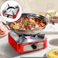 thumbnail image 2 of Almencla Compact Alcohol Stove Lightweight Burner Furnace Windproof chen Equipment for Red Stainless Steel, 2 of 7