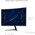 thumbnail image 4 of Viewsonic 27 Inch WQHD 1440p 165Hz 1ms Curved Gaming Monitor with Adaptive-Sync Eye Care HDMI and Display Port, 4 of 7