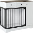 thumbnail image 3 of Bingirl Table d'Appoint Cage pour Chien de 47 Pouces : Comprend 2 Tiroirs et un Espace de Rangement, Convient aux Petits et Moyens Chiens, 3 of 7