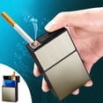 thumbnail image 1 of Clearance Items! Cigarettes Lighter Cigarettes Case, Windproof Flameless USB Rechargeable Lighter For Home Kitchen Cigarettes Lighter Cigarettes Case Sales Today Clearance!, 1 of 6