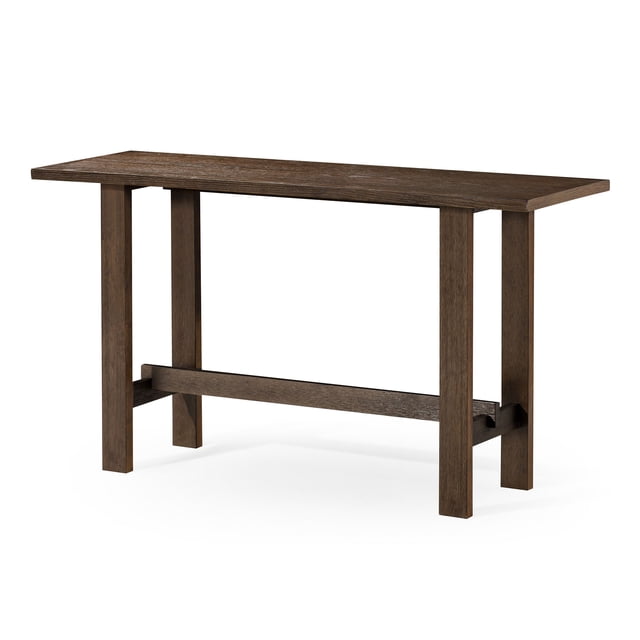 Maven Lane Hera Table Console Moderne en Bois, Fini Brun Vieilli