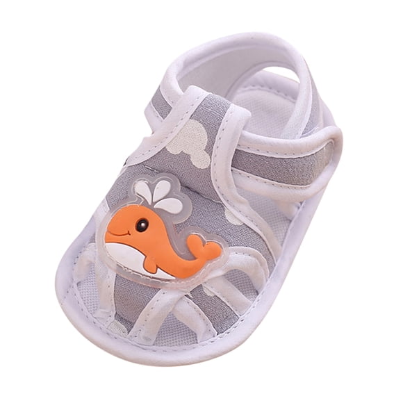 Ketyyh-chn99 Baby Summer Comfortable Sole Non-Slip Outdoor Shoes Baby Shoes Boys Girls Walking Shoes Comfortable Fashionable Princess Shoes for 12-18 Months,Grey
