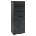 thumbnail image 1 of Kingfisher Lane 6 Drawer Lingerie Chest in Black, 1 of 4