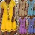 thumbnail image 4 of letairis Skin-friendly Chain Necklace Set Safe Round Edge For Daily Wood Made Romantic Chain Necklace Tops Round, 4 of 6