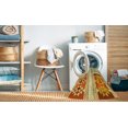 thumbnail image 2 of Ahgly Company Tapis Rond Lavable en Machine Intérieur Transitionnel Acajou Brun, 6 Pieds Rond, 2 of 7