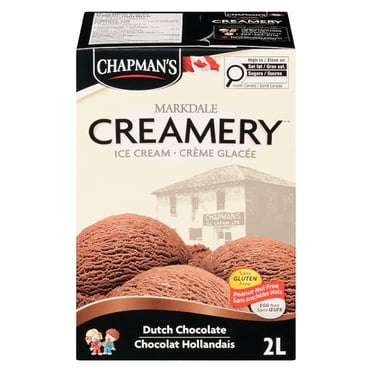 Chapman's Markdale Creamery Crème Glacée au Chocolat Hollandais dans un Carton 2L