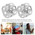thumbnail image 4 of 100Pcs Dreadlocks Beads Rhinestone Hair Braiding Rings for Fashionable Hair Decoration, Wide Uses with Necklaces, Bracelet and Earrings for Parties, Weddings, 4 of 7
