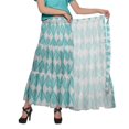 thumbnail image 2 of Moomaya Jupe Longue Imprimée pour Femmes Style Portefeuille Grande Taille Jupe Maxi à 3 Niveaux, 2 of 6