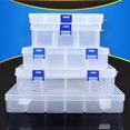thumbnail image 1 of Rectangular Transparent Parts Box Screw Jewelry Plastic Container Home Supply, 1 of 8