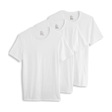 Jockey T-Shirt de Dessous à Col Ras du Cou Extensible en Coton pour Homme - Lot de 3
