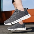 thumbnail image 3 of Running Tennis Shoes for Men Lightweight Breathable Mesh Lace up Driving Golf Nursing Work Sneakers, 3 of 6
