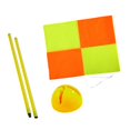 thumbnail image 3 of S SERENABLE Soccer Corner Flag Portable Replacement with Base Football Field Corner Flag 1m pole yellow base, 3 of 9