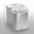 thumbnail image 2 of Costway Portable en Acier Inoxydable Machine à Glaçons Comptoir 26LBS/24H Écran LCD W / Scoop, 2 of 10