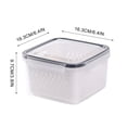 thumbnail image 5 of Pompotops Fruit Vegetable Storage Containers for Fridge Draining Fresh Containers 3 in 1 Produce Storage Containers Large Organizer Bins with Lid & Colander Clearance, 5 of 5