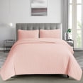 thumbnail image 2 of Swift Home Ultra Soft Pinsonic Quilt Set – Lightweight, Hypoallergenic, All-Season Bedding, 2 of 4