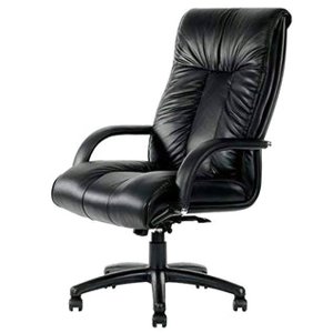 Nicer Interior Italian Leather CEO Executive Office Chair - Black