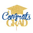 thumbnail image 1 of Graduation Cake Toppers Decorations For Party Desserts Baking Supplies Sweet Celebration Insert, 1 of 4
