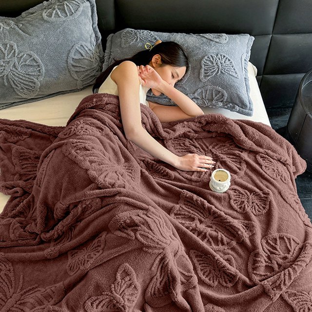 Danhjin Polyester Blanket Color Style Taffeta Comfortable Fleece Blanket Sofa Leisure Throw Blanket Fall Throw Blanket