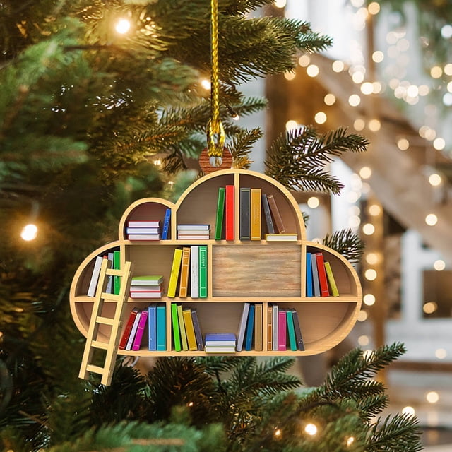 Cqxid Hangs Under $5 Book Lovers Heart Decorations Reading Books Christmas Decorations Librarian Books Decorations Books Stack Pendants