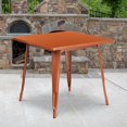 thumbnail image 2 of Bowery Hill 31.5" Square Metal Dining Table in Copper, 2 of 2