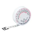 thumbnail image 2 of Ruban Règle en PVC, Ruban Rétractable Rond Indice de Masse, Mesure de la Graisse de la Coquille en ABS, pour Tricot de Tissu pour Couture 2.75 Pouces 56G, 2 of 8
