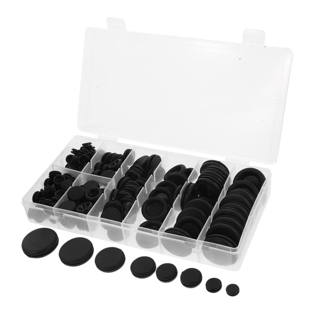 680 Pcs Guard Coil Rubber Sealing Washer Hole Plugs Double Sided Rubber Gasket Rubber Grommets Rubber Grommet Rubber Rings Gasket for Wiring Rubber Washer