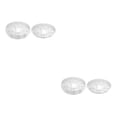 thumbnail image 3 of relayinert 5 Pack Plant Saucer Clear Plastic Round Tray Planter for Indoors & Outdoors Transparent 10 Inch 2Set, 3 of 6