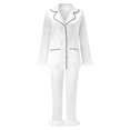 thumbnail image 2 of 2PC Femmes Manches Longues Vêtements de Nuit Camis Pantalons Costumes Ensembles, 2 of 4