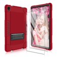 thumbnail image 1 of Mignova for Lenovo Tab P11 Case,Heavy-Duty Drop-Proof Shock-Resistant Rugged Protective case(with Stand) for Lenovo Tab P11/P11 Plus 11 inch Tablet+Screen Protector(Red/Black+2 Pack), 1 of 6