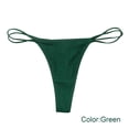 thumbnail image 2 of B91xZ Culottes pour Femmes Hipster Sans Coutures Bikini Doux Extensible Underwears,L Vert, 2 of 5
