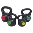 thumbnail image 2 of BalanceFrom Set of 4 Vinyl Kettlebell with 5-, 10-, 15-, and 20-Pound Weights, 2 of 10