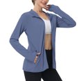 thumbnail image 1 of SHTXOZHI Veste Athlétique Légère pour Femmes Protection Solaire Fermeture Éclair Complète Manches Longues Chandails à Capuchon Randonnée Plein Air, 1 of 7