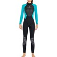 thumbnail image 1 of QualitChoice Combinaison de Plongée Haute Efficacité à Manches Longues, Maillot de Bain Doux pour la Peau, Col Ras du Cou Classique, Structure Composite à Trois Couches, Combinaison de Plongée Femme Vert TP, 1 of 6