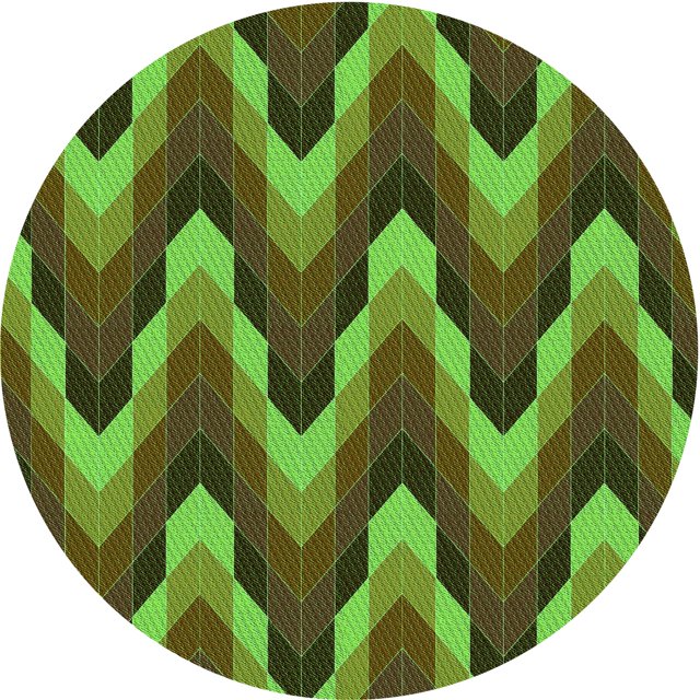 Ahgly Tapis Rond Lavable en Machine Intérieur Transitionnel Marron Chocolat, 7 Pieds Rond